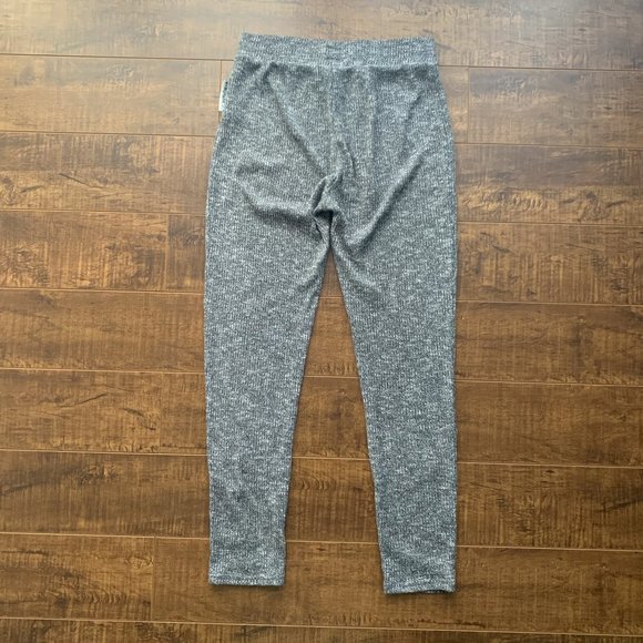 Gymshark Slounge High Waisted Knit Leggings in Grey Marl Size Small - Picture 5 of 13